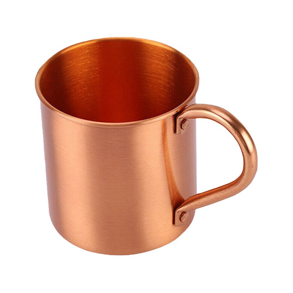 410ML Pure Copper Mug Cup Camping For Moscow Mule Coffee Beer Drinking Cocktail