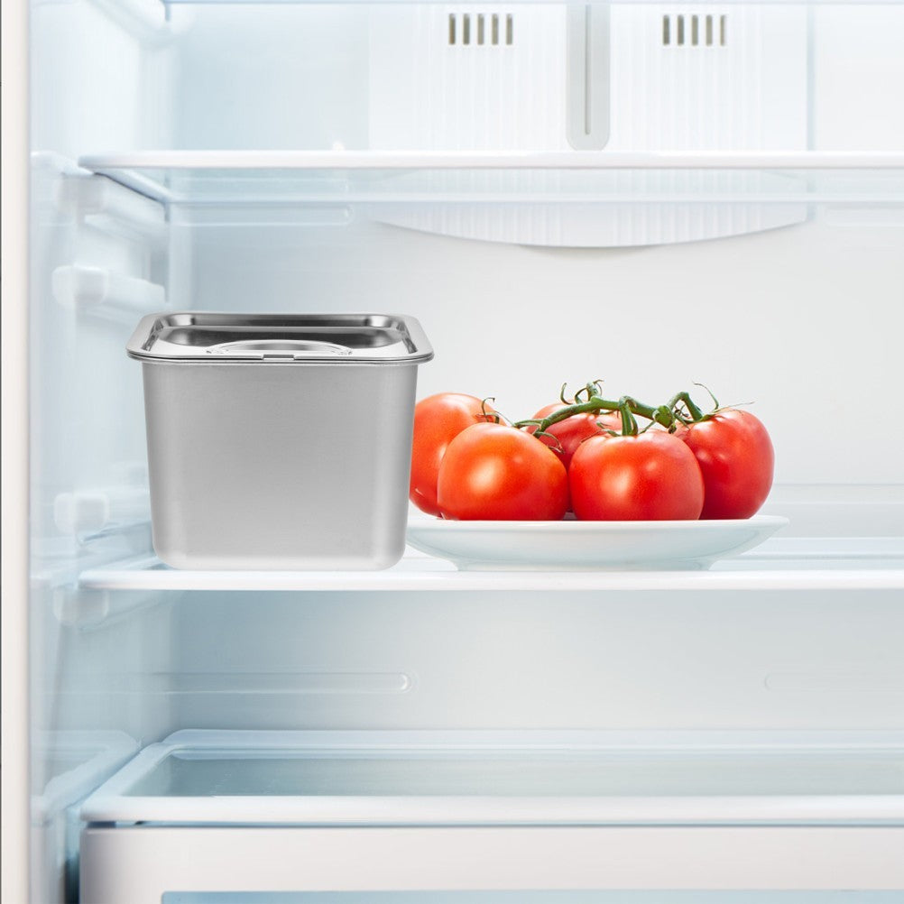 Stainless Steel Ice Cream Storage Container For Homemade Yogurt And Desserts