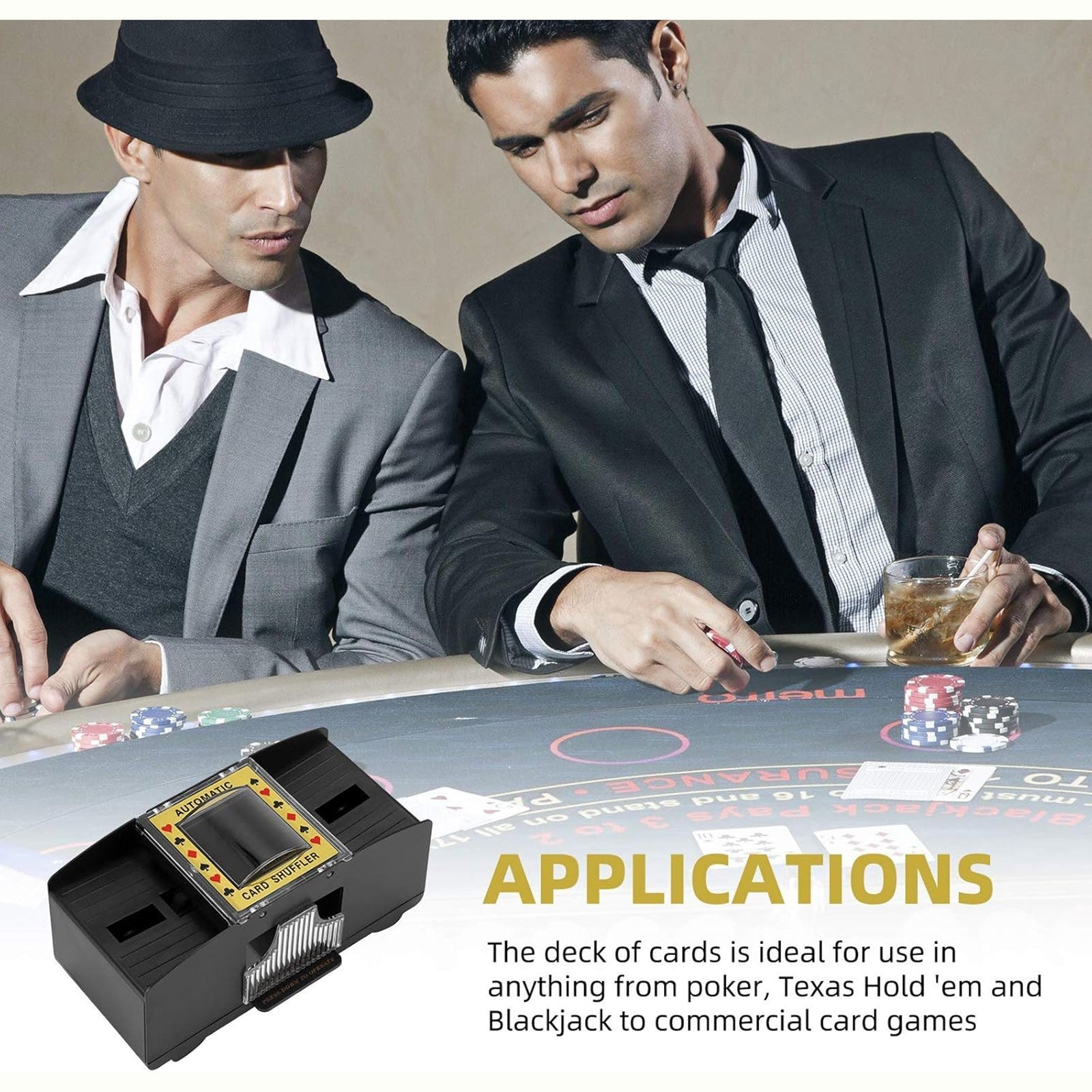 Deck Automatic Cards Shuffler Electronic Casino Poker Card Shuffling Machine