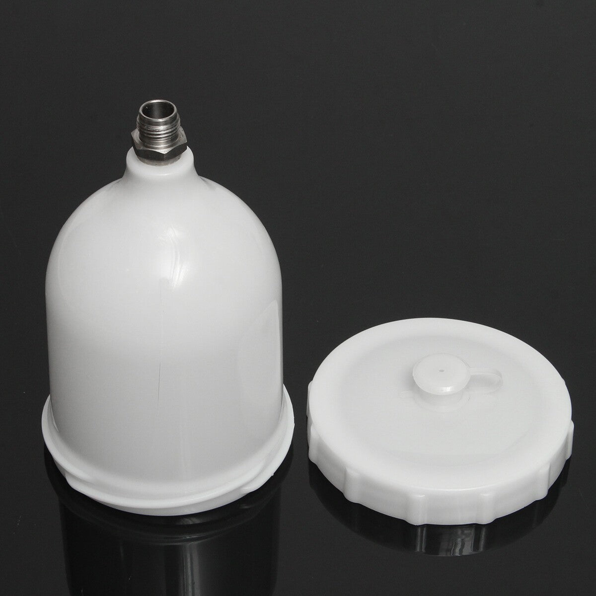 2PCS 600ML Spray Gun Pot Paint Cup Replace For Devilbiss GTI / Pro Pri Guns Cup