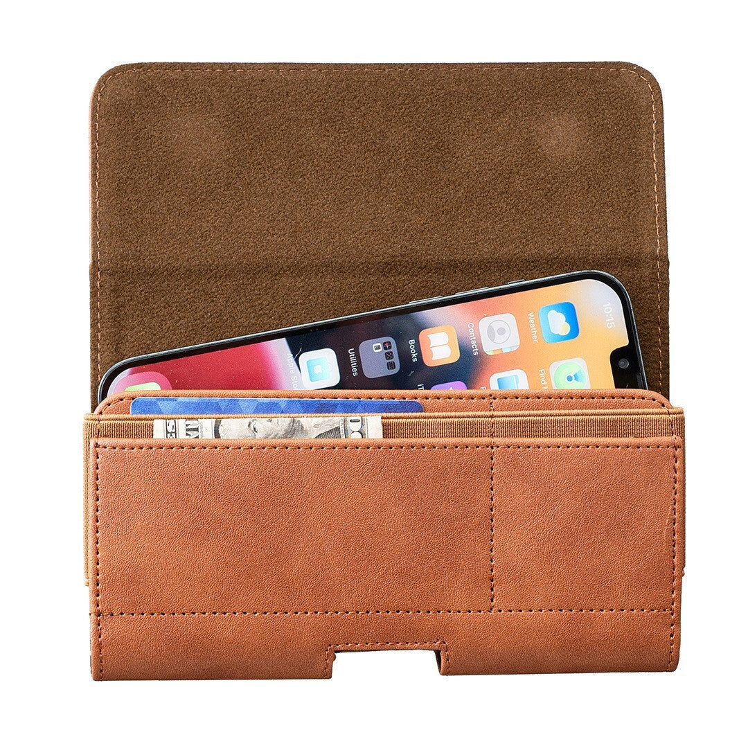 Universal mobile phone belt clip pouch bag wallet purse leather holster case