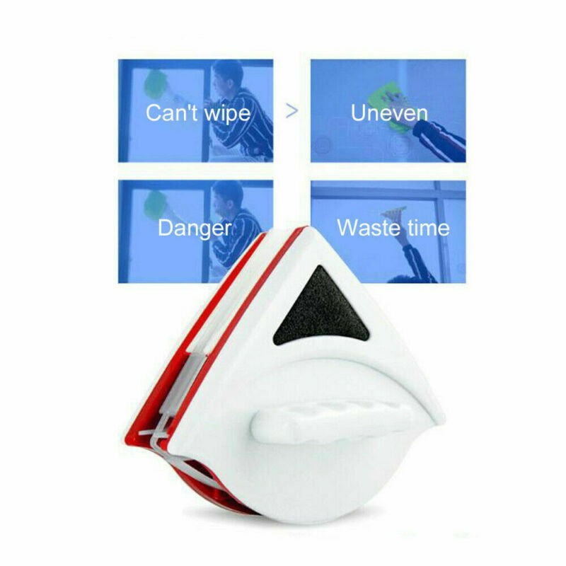 Double-Sided Magnetic Window Cleaner Glass Cleaning Brush Glass Wiper 15-24mm