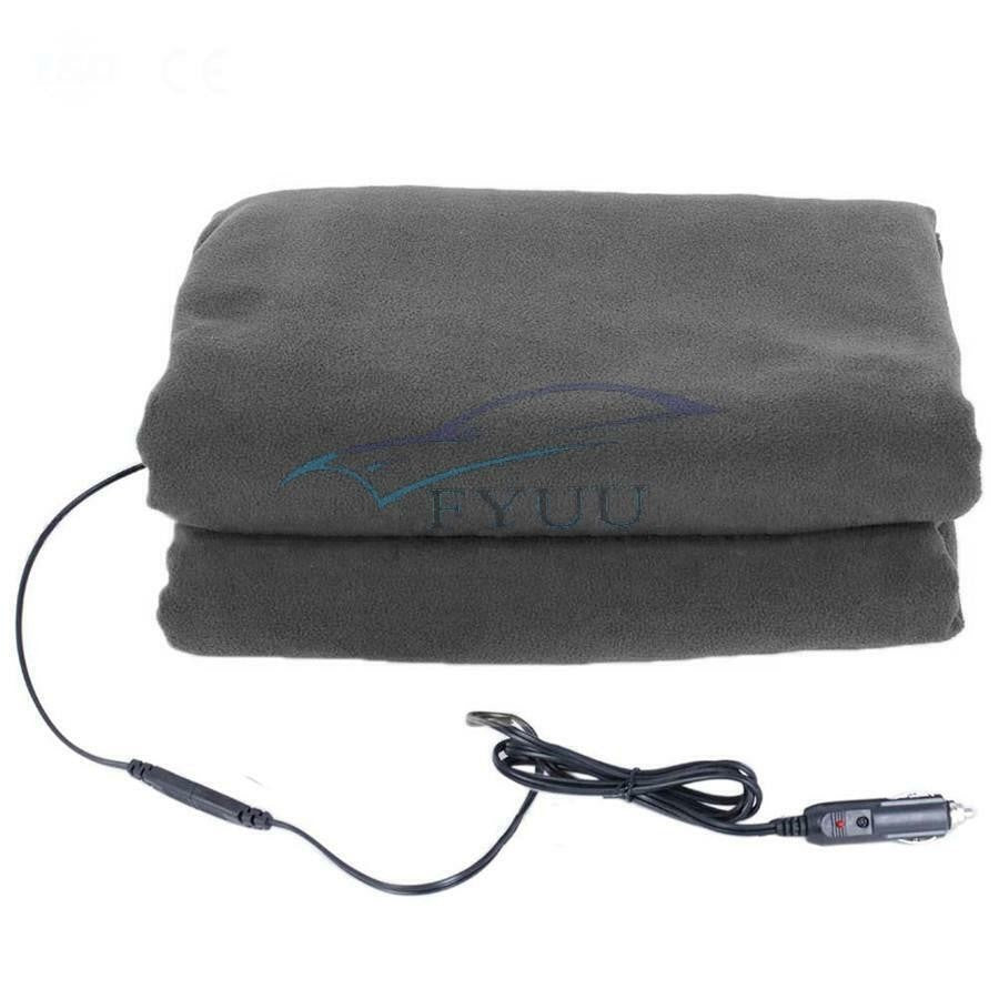 Comfortable Car Truck 12V Electric Heated Blanket Hi/Low Heat & Time Controller