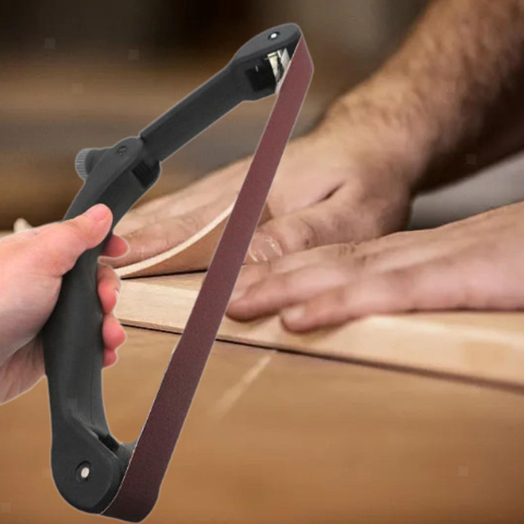 Bow Shape Sandpaper Holder Sanding Belt Holder for Automotive Wall Furniture