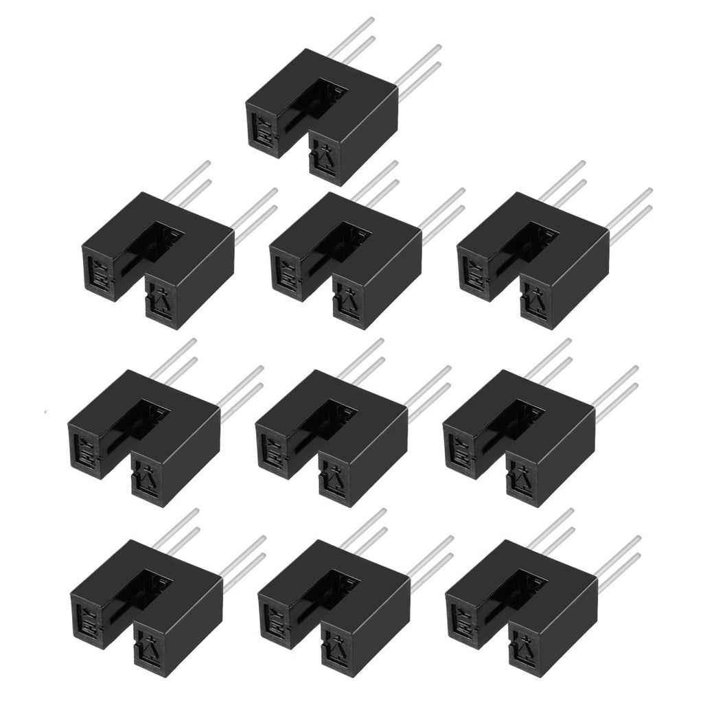 10 Pcs 9/64" Slot PCB Photo Interrupter Slotted Optical Sensor Switch HY301-21