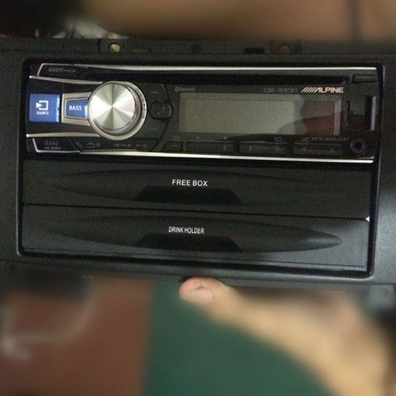 Universal Car Single/Double Din Radio Pocket Kit w/ Drink-Cup Holder Brand New