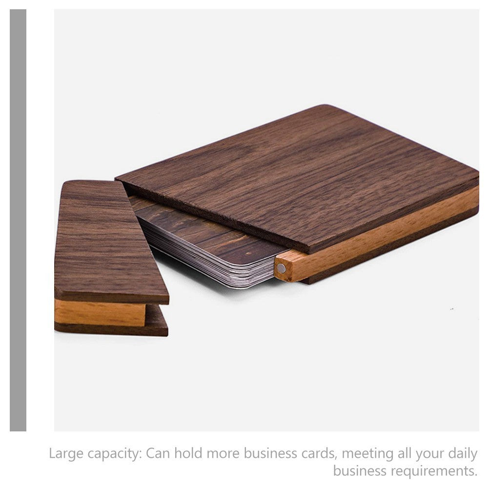 Business Card Holder Wooden Card Case For Men Pocket Card Holder