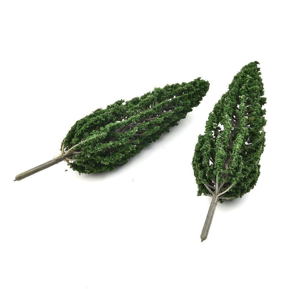 10Packs Model Pine Trees Green Plastic For O G Scale Railway Scenery Layout 15cm