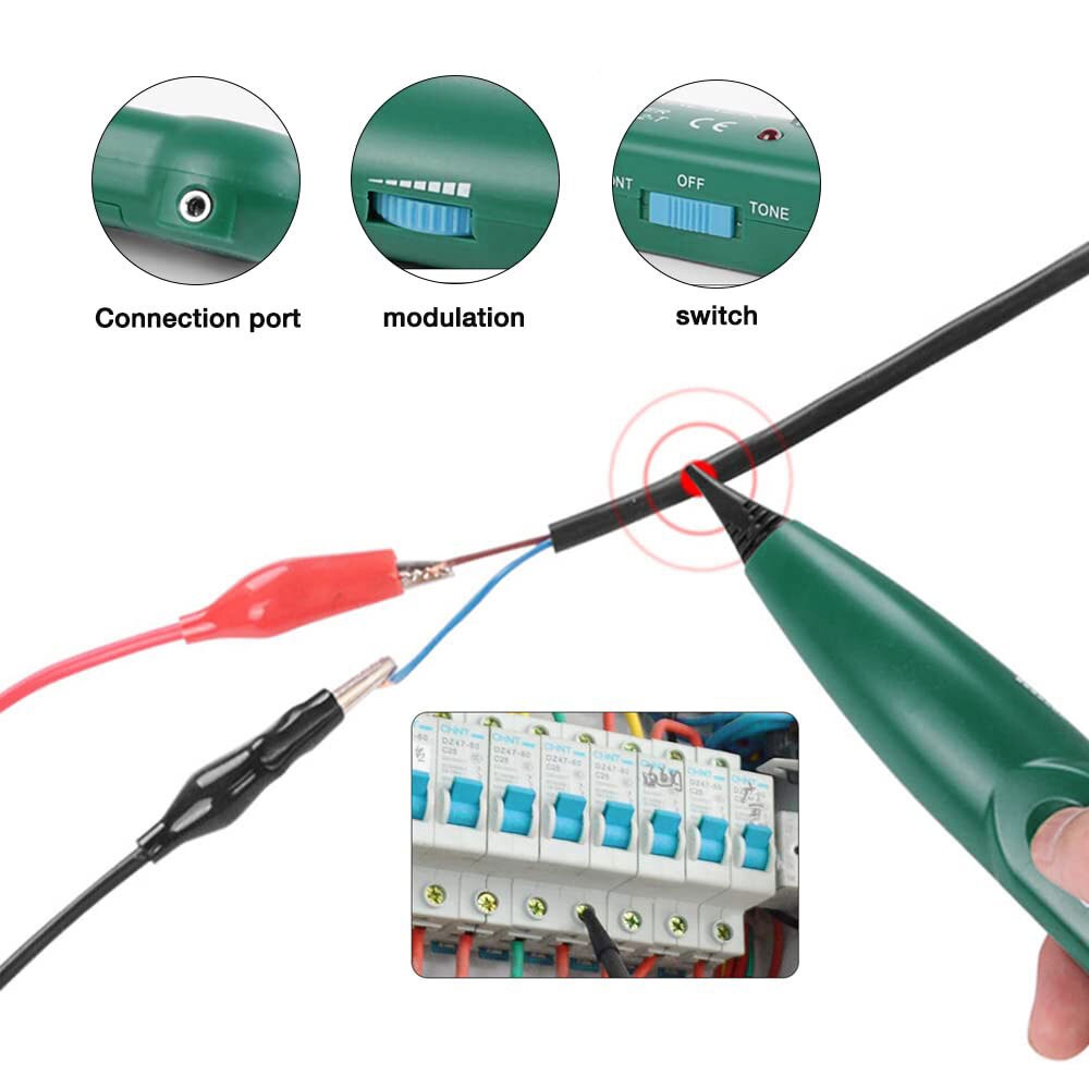 MS6812 Cable Finder Tone Generator Probe Tracker Wire Network Tester Tracer Set