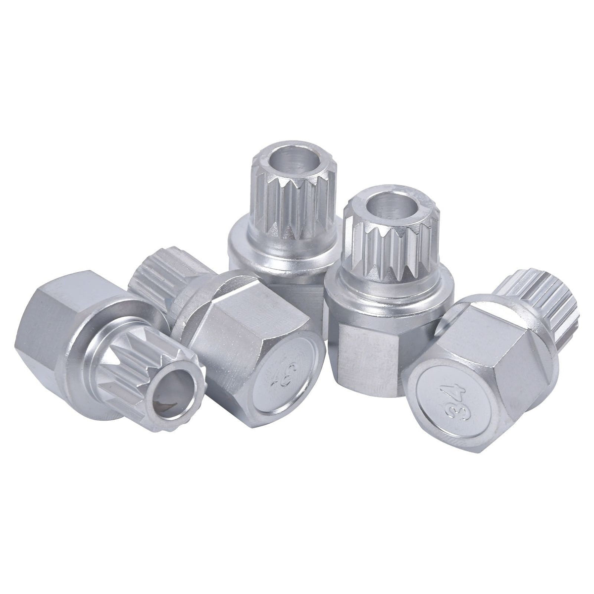 10PC BMW Wheel Lock Nut Removal Key toothed Anti-Theft Screw Lugnut Socket