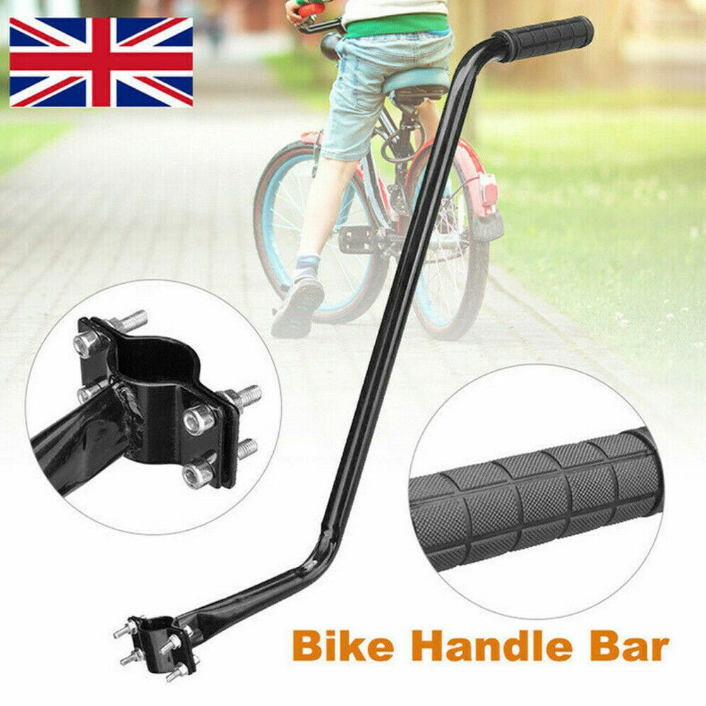 Kids Bike Learning Push Handle Safety Pole Bar Bicycle Control Grip Parent Grab