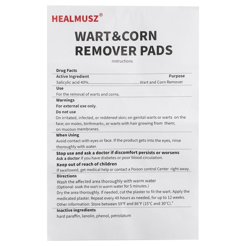 42 Pads Corn Removal Plasters Protective Foot Plaster Pads Patches Wart Plantar