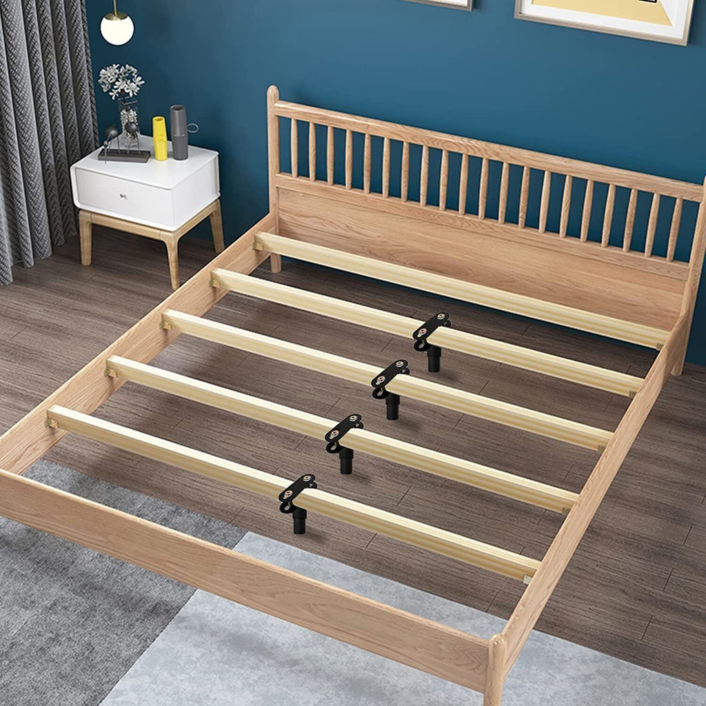 2X Bed Legs Adjustable Retractable Heavy Duty Bed Center Frame Support Feet Leg