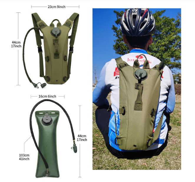 3L Hydration Backpack Pack + Water Bag Bladder Running Cycling Hiking Travel