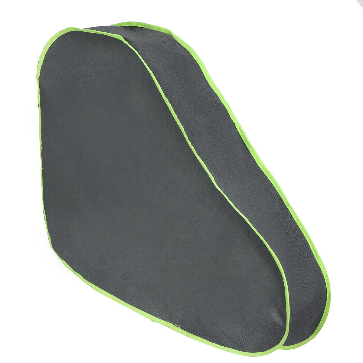 Universal Waterproof Caravan Tow Hitch Black Cover + Strap Green Strip