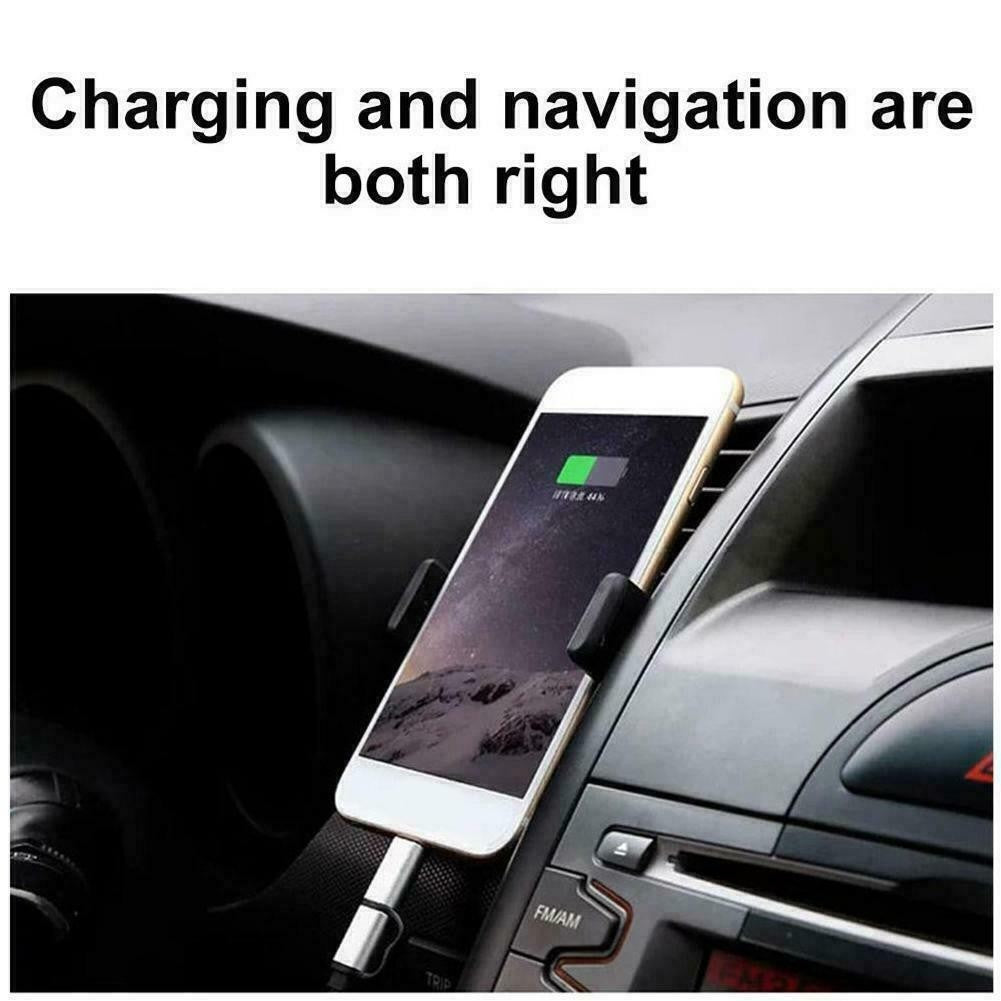 2X Universal 360° Rotating Car Mobile Phone Holder Air Vent Mount Cradle for GPS
