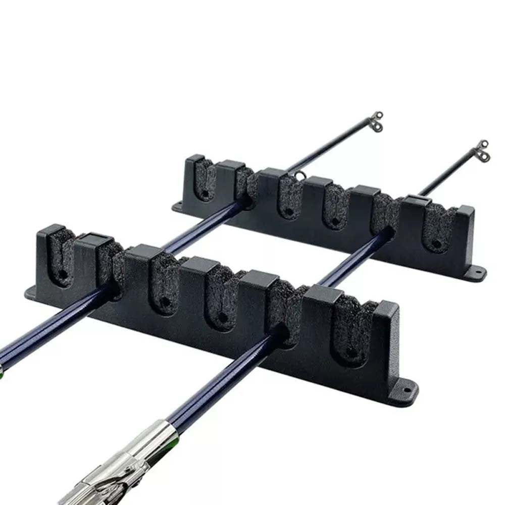 Fishing Rod Rack Vertical Holder Horizontal Wall Mount Boat Pole Stand Storage