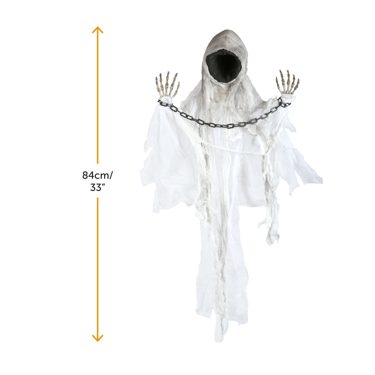 Faceless Spectre Light Up Moving With Sound Halloween Decoration Party Prop 85cm