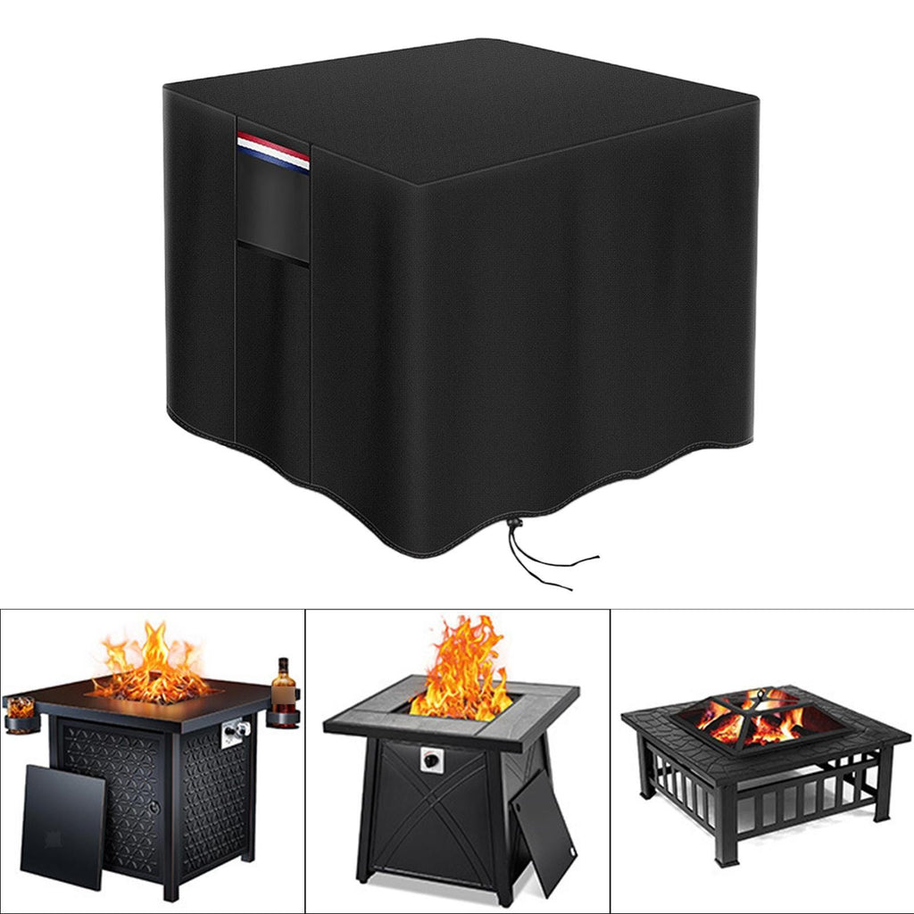Fire Pit Cover Portable Heavy Duty Waterproof Practical Fire Table Cover for
