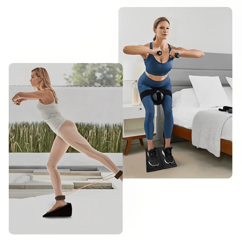 3Pcs/Set Yoga Bricks Squat Wedge Blocks Block Ramp Deadlift Slant Board Adjustab