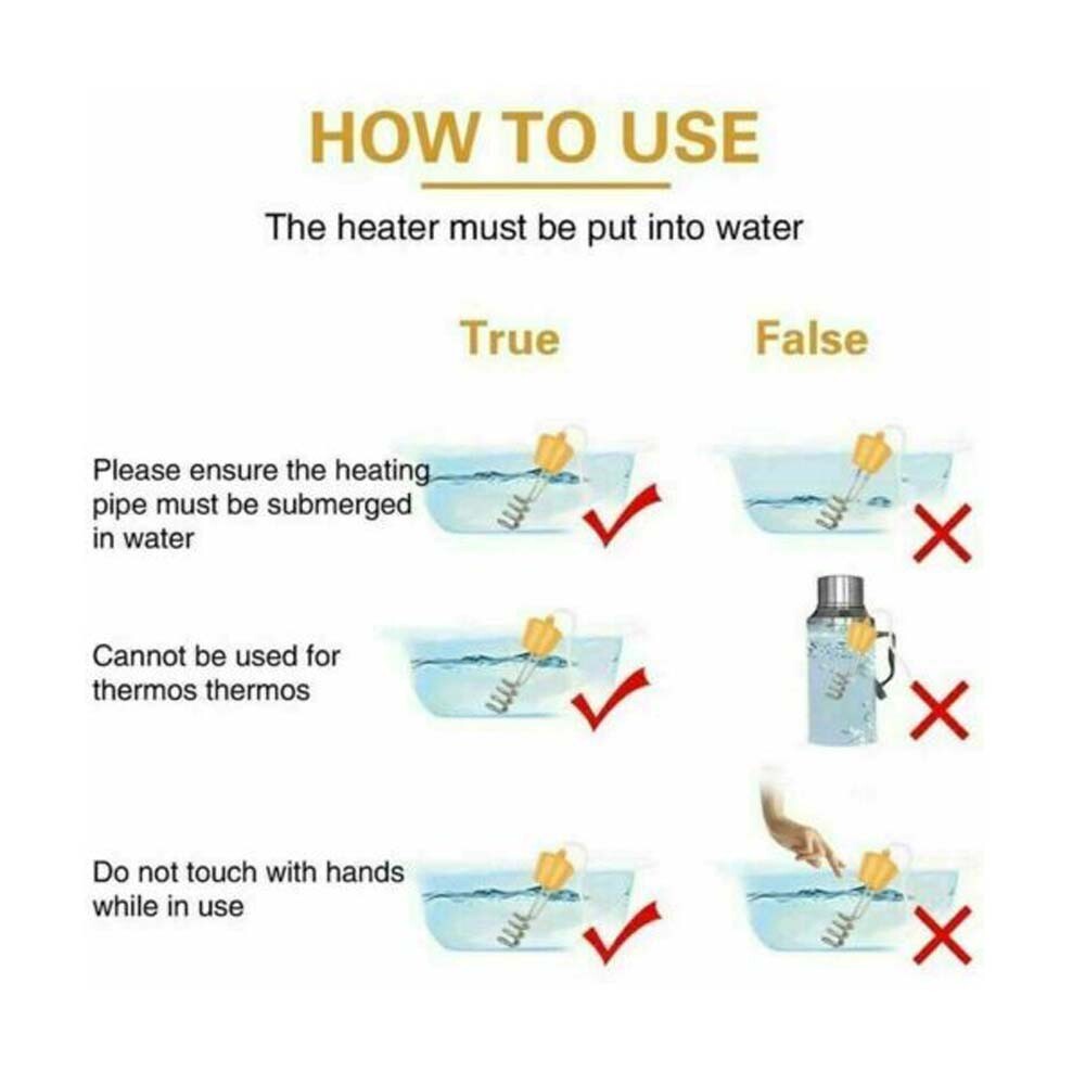 UK Plug 3000W Heating Element Suspension Boiler Water Immersion Heater Bathroom