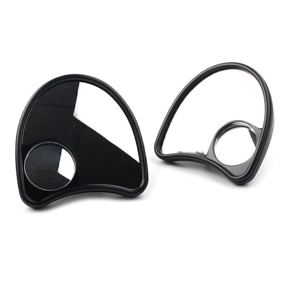 Fairing Mount Mirrors Blind Spot Side Mirror for Harley Batwing Touring 96-2013