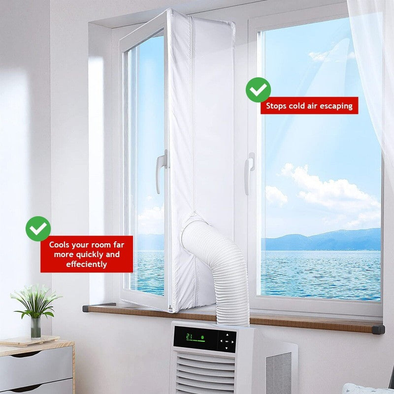Universal 4M Window Seal Kit for Portable Air Conditioning Sealing Zip Hose Vent