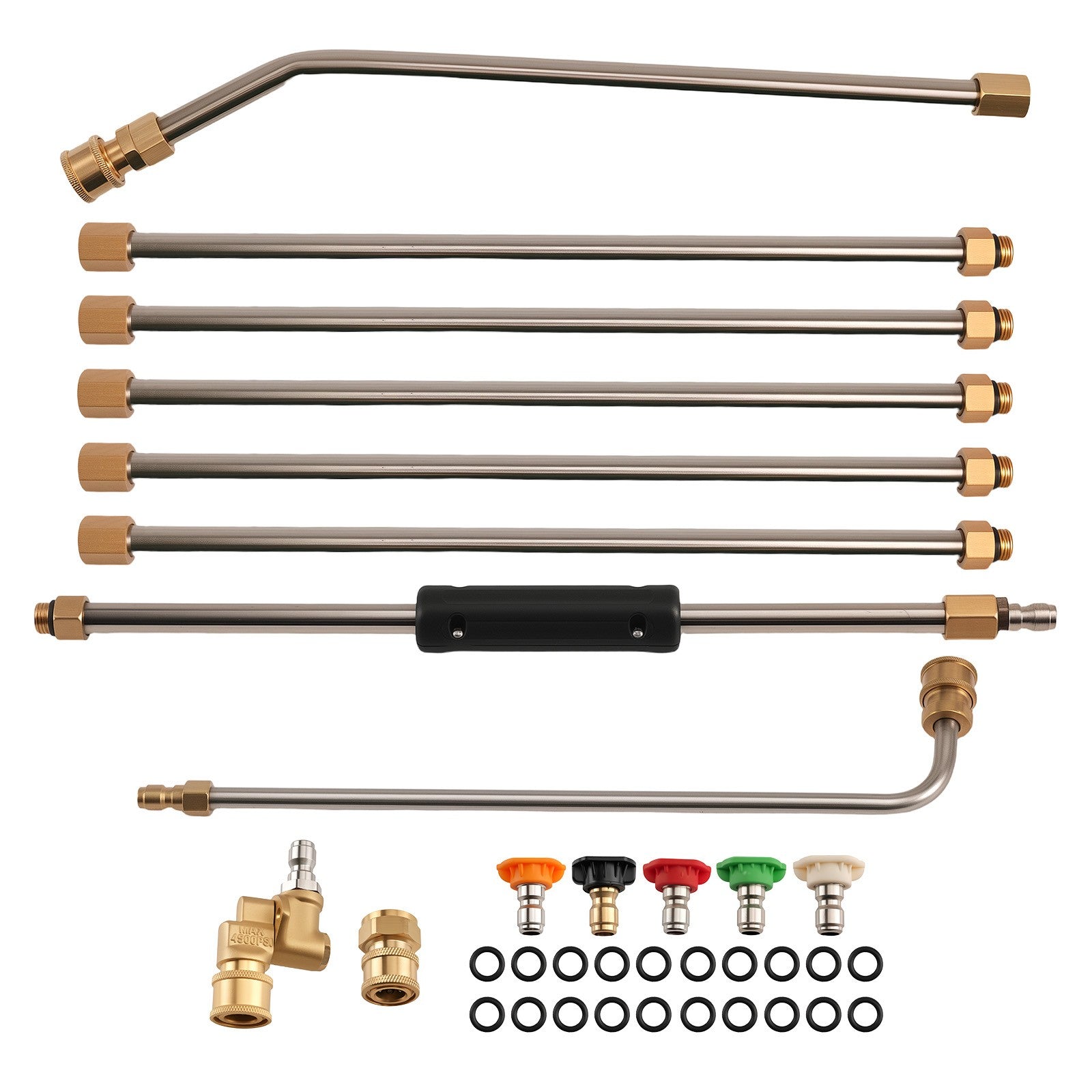 4000PSI High Pressure Washer Spray Gun Quick Washer Wand Extension Rod Lance Kit