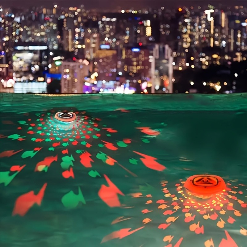 IP67 Floating LED Pool Light Fish Projection For Pond Bath Party Underwater Lamp