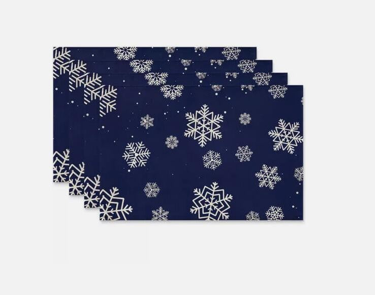 Set of 4  Dining Table Placemat Christmas Placemats Place Mats Xmas Dinner Table