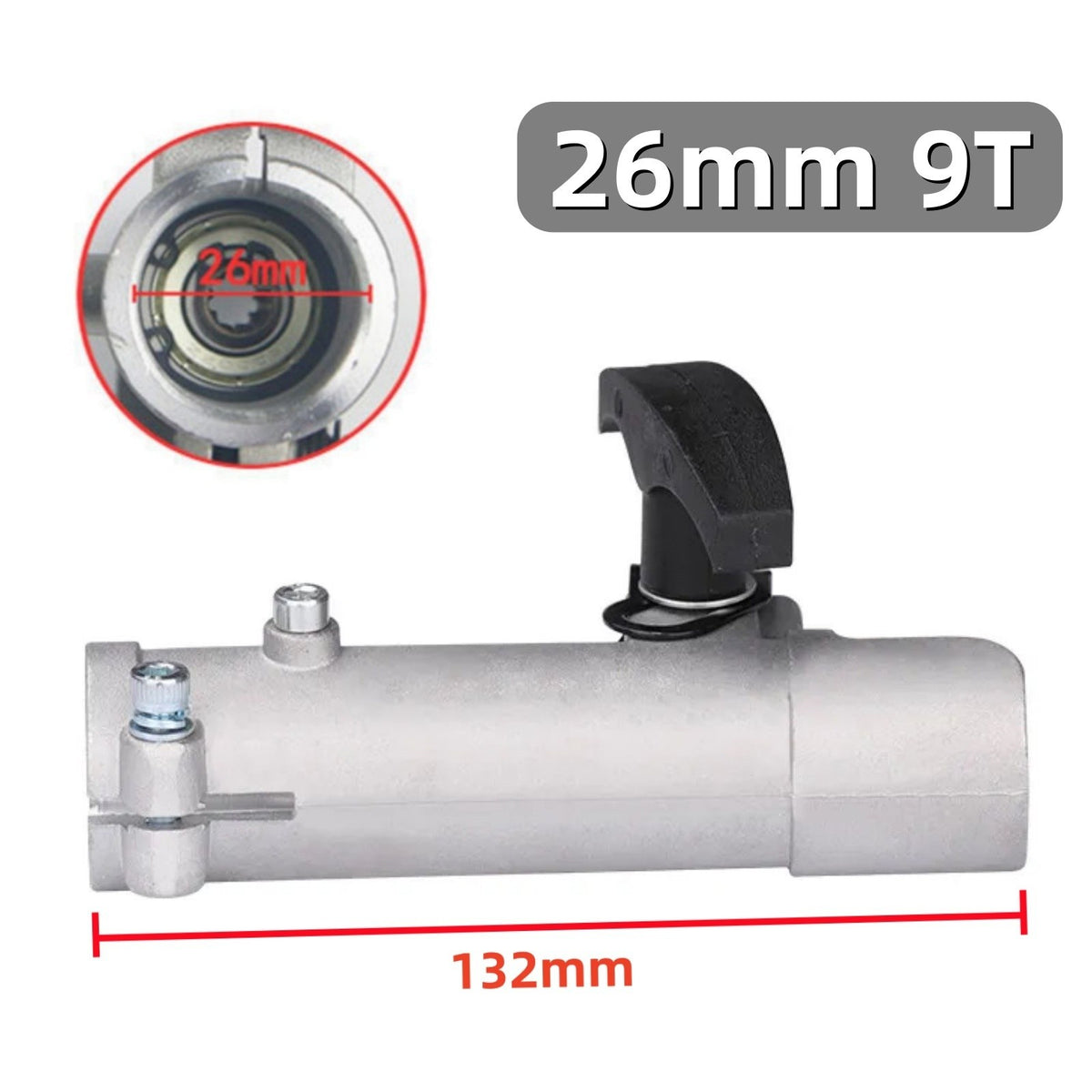 28mm 9T Shaft Connector Joining Clamp For Strimmer Garden Lawn Accessories