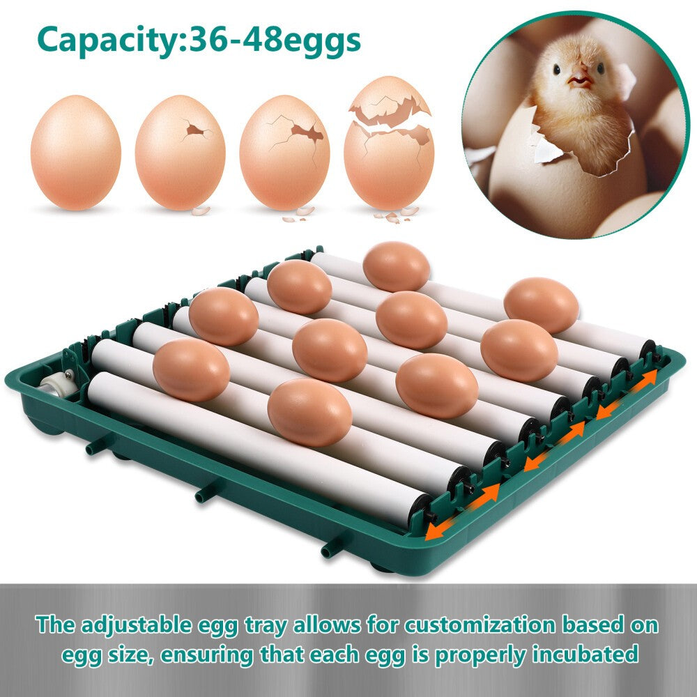 48 Egg Automatic Turning Incubator Chicken Duck Eggs Digital Hatching Machine