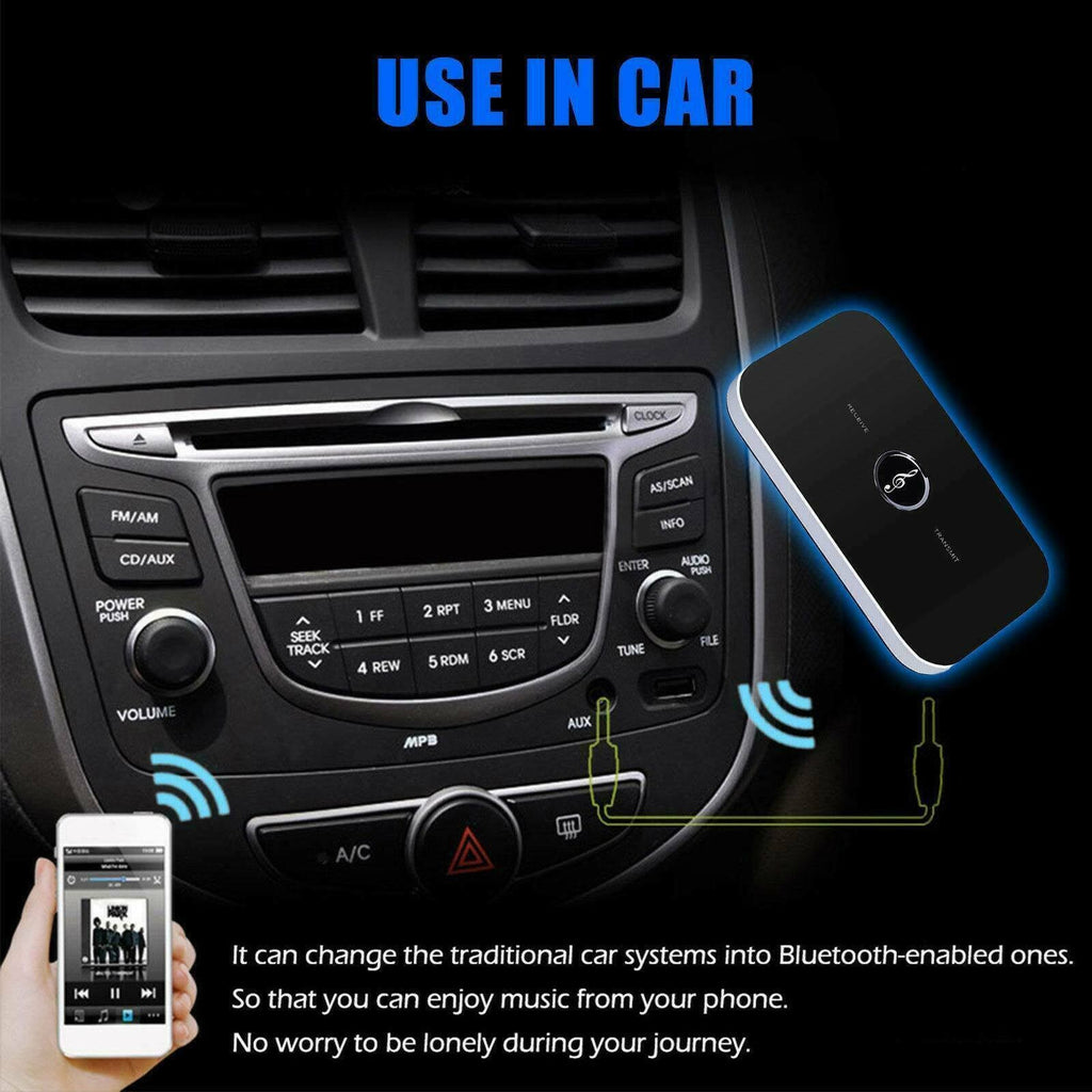Bluetooth Wireless Audio Transmitter Receiver HiFi Music Adapter AUX RCA 2 in 1