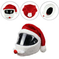 Motorcycle Santa Helmet Cover DIY Christmas Motorbike Helmet Funny Claus Decor