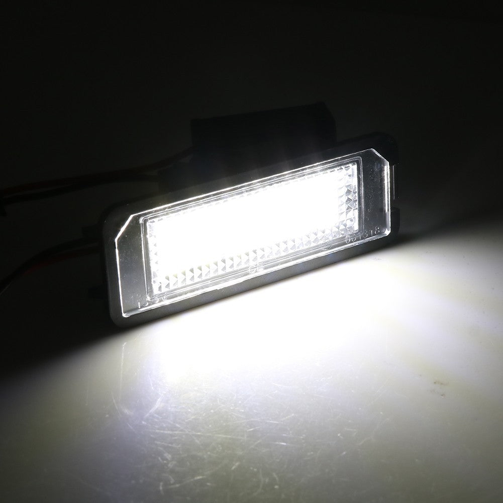 2PCS LED Number License Plate Light Lamps For VW GOLF MK4 MK5 MK6 MK7