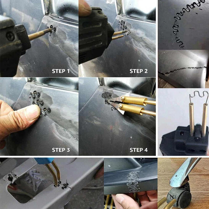 1200pcs Hot Stapler Plastic Welding Repair Kit Bumper Fender Welder With Staples