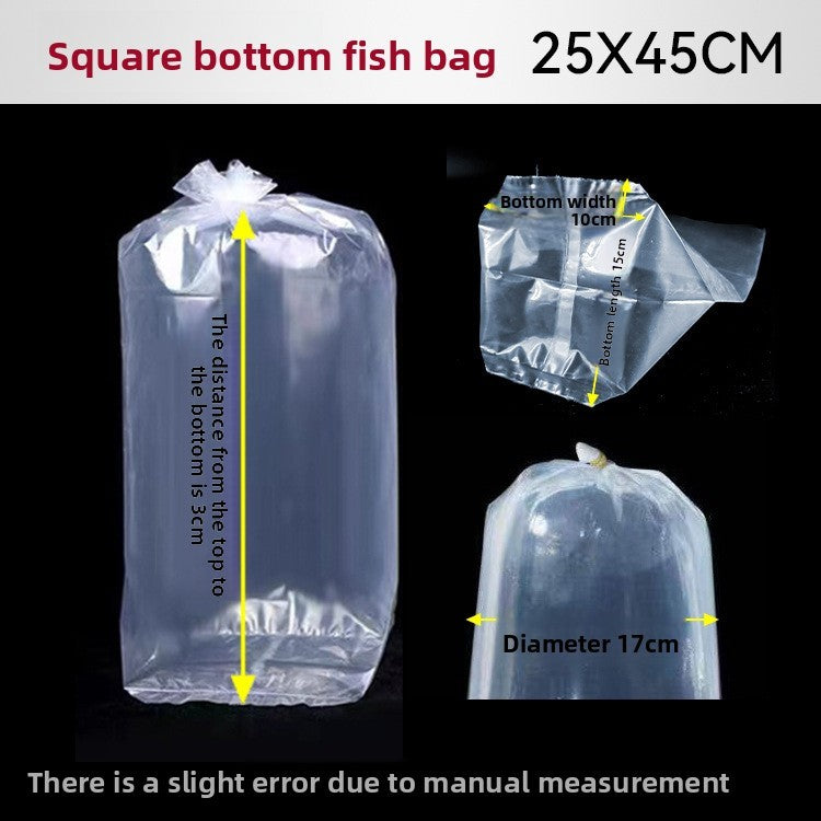 50XFish Transport Bags Aquarium Breathing Bags Flat bottom Bags Polythene Corals
