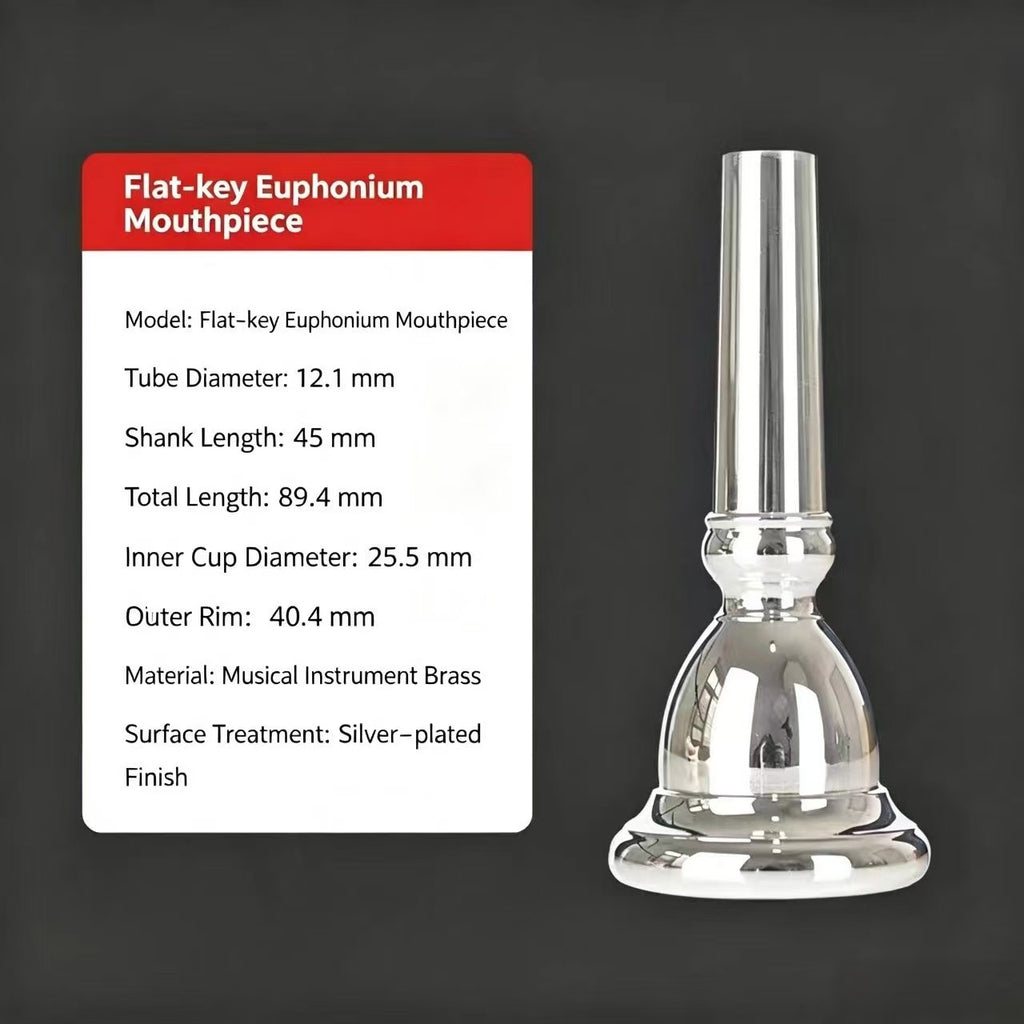 Euphonium Mouthpiece Instrument Accessory for Practice Instruments Accessories