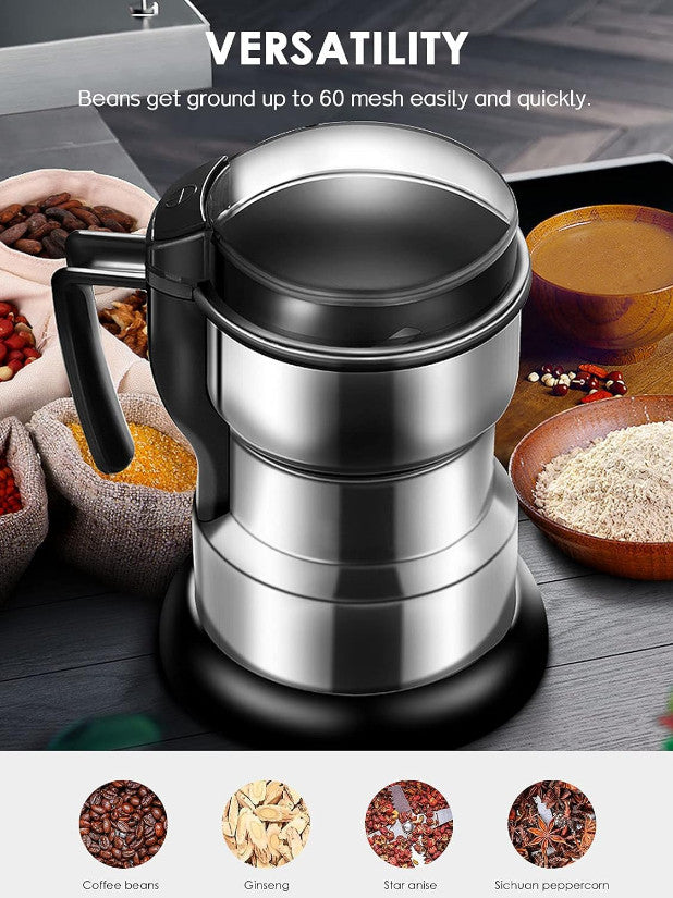 400W Electric Coffee Grinder Grinding Milling Bean Nut Spice Matte Blade Blender