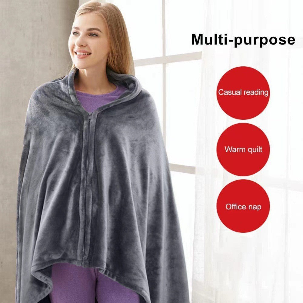 Electric Heated Shawl Blanket USB Wearable for Winter Warm 3 Temperature Levels