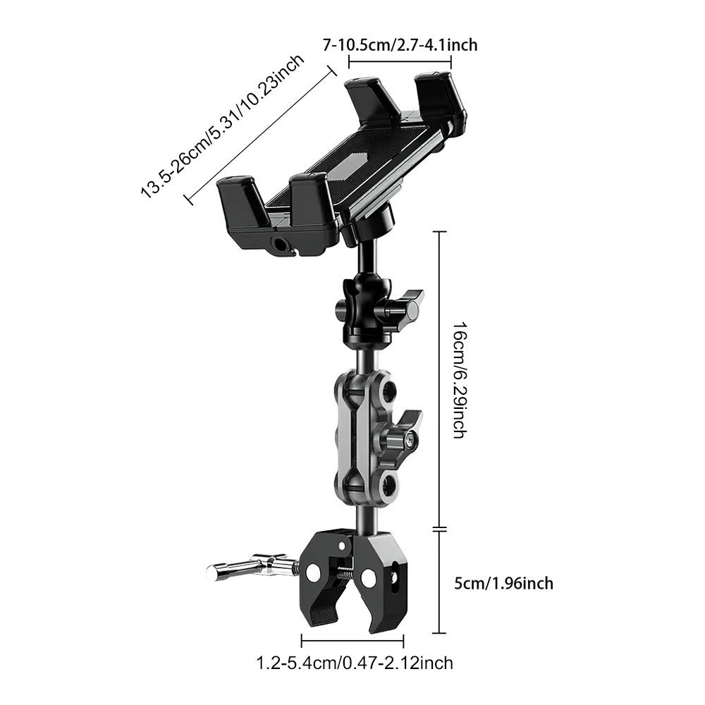 Tablet Stand iPad Holder 360° Adjustable Tablet Clamp Mount for Exercise Bike