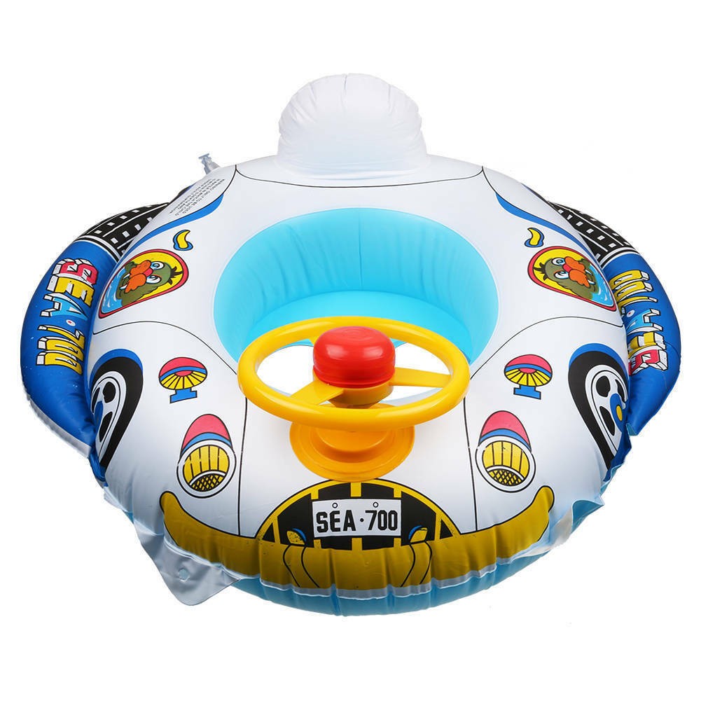 Inflatable Car Ring Swimming Pool Float Seat Boat Kids Toy Water UK