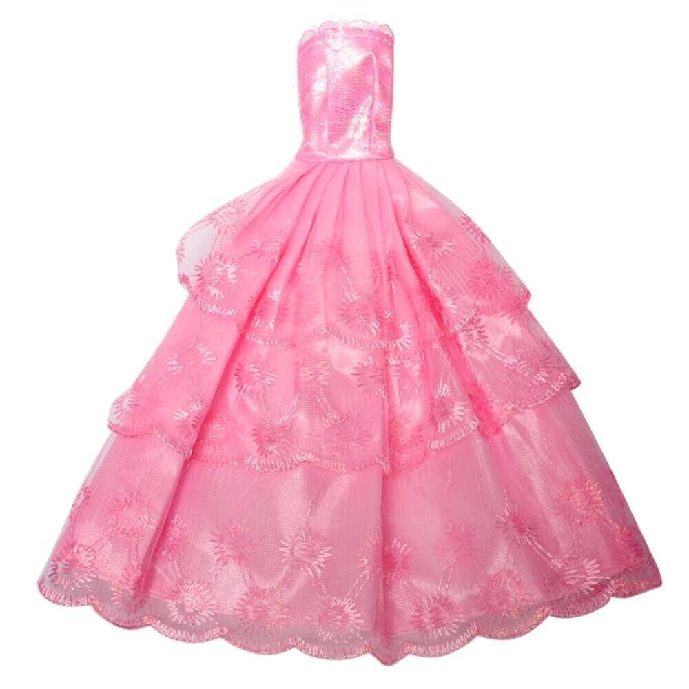 32/50Pcs Barbie Doll Clothes Bundle Dresses Shoes and Accessories Girl Toy Gift