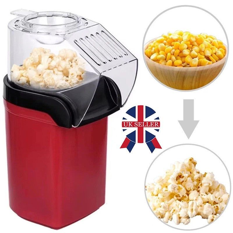 1200W Popcorn Maker – Electric Hot Air Popcorn Machine Oil Free NEW
