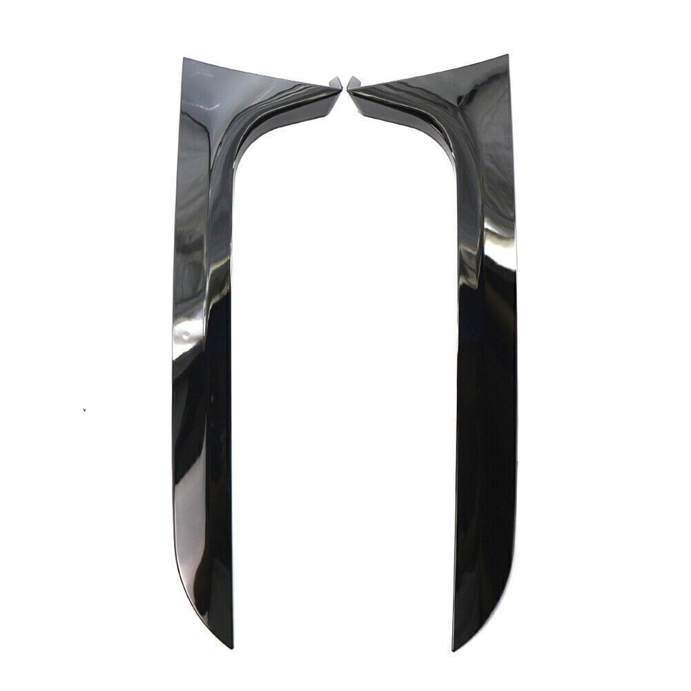 2xGloss Black Rear Window Side Spoiler Canard Splitter Trim For Audi A6 C7 Avant