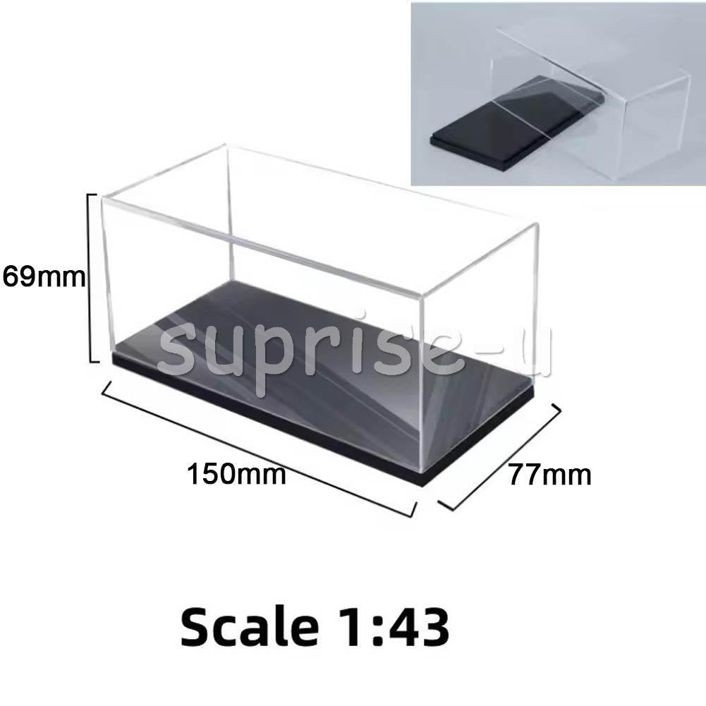 1:43 Acrylic Display Box Transparent Model Car Dust Cover Box Holder