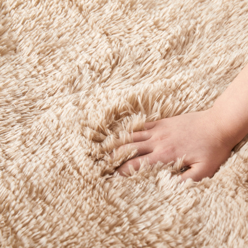 Circle Round Shaggy Rug Living Room Bedroom Carpet Fluffy Rugs Anti Slip Mats