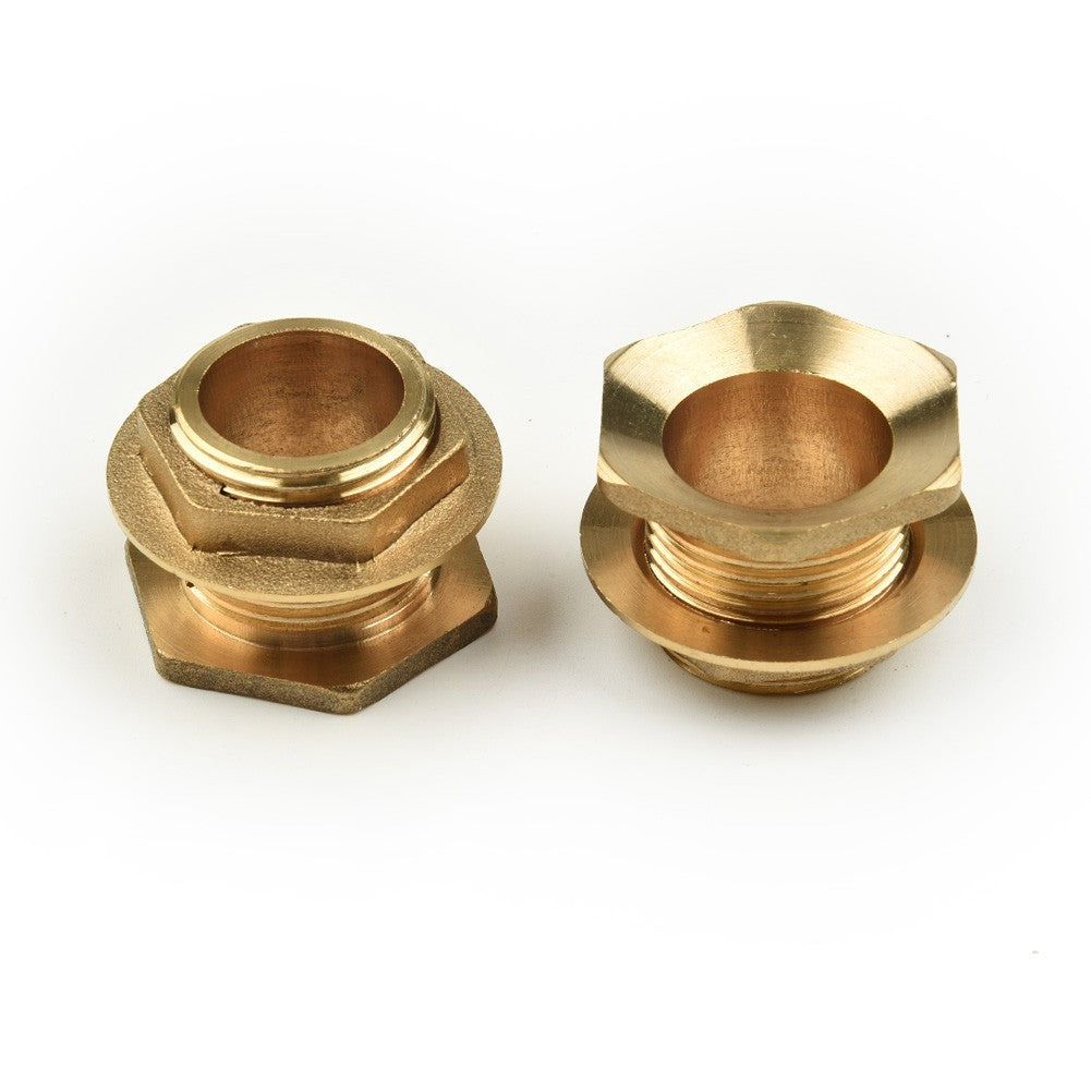 2x Water Butt Water And Connector Brass Bib Tap With Click Lock Fitting