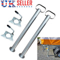 2X Trailer Leg Prop Stands and Clamps 48mmx700mm length Support Tube Caravan UK