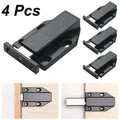 4x Door Push To Open Magnetic Cabinet Catch Heavy Duty Latch ABS Black